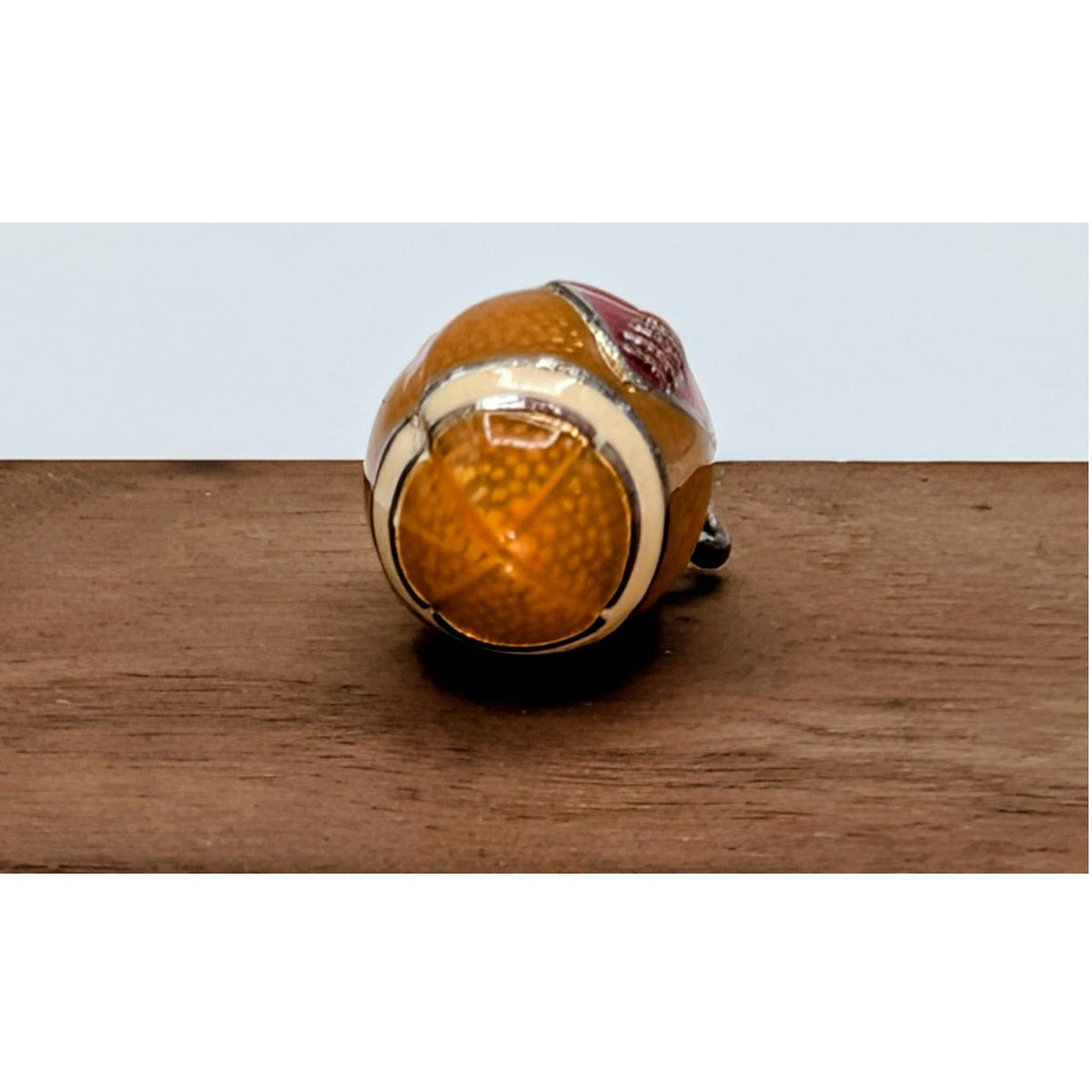 Vintage Brighton Love Heart Enamel Football Sports Pendant