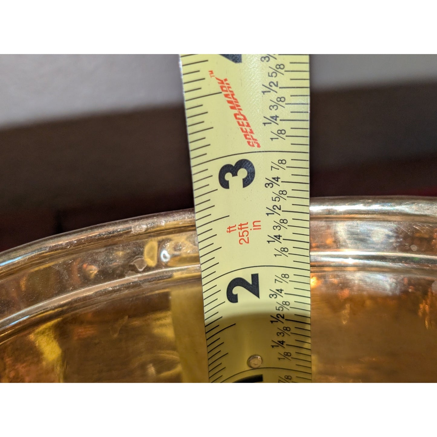 Vintage 1980s Mosley Brass Succulent Pot Planter