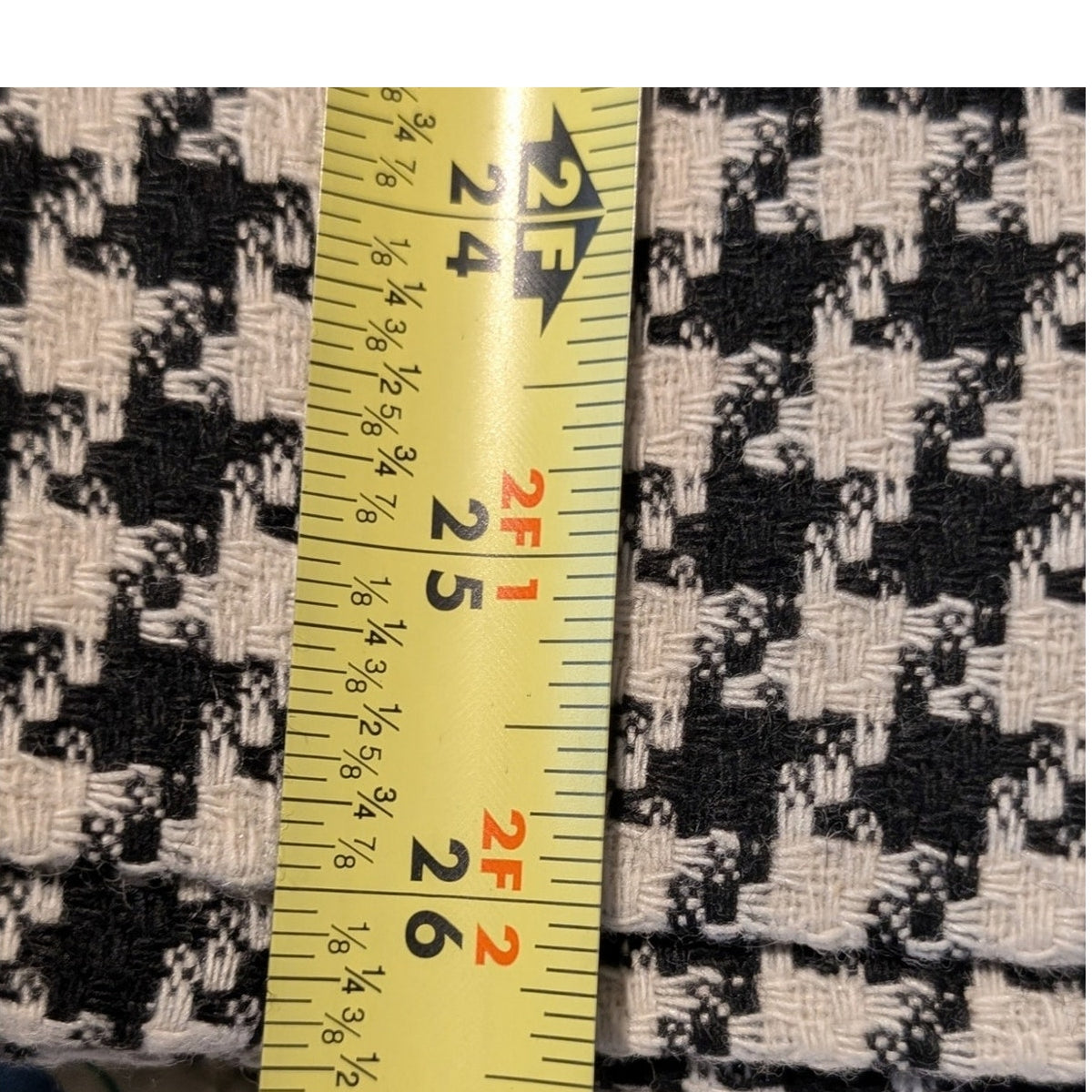 VTG August Max Woman Black/White Houndstooth Button Front Lined Jacket Sz 12W