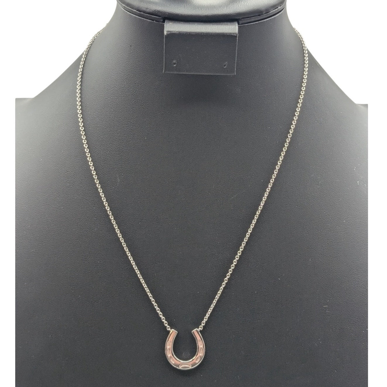 Silver Tone Unknown Maker Horseshoe 16" 18" & 20" Necklace