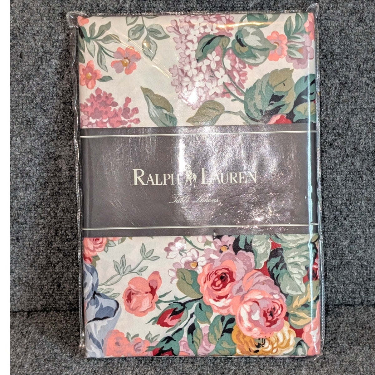 Vintage Ralph Lauren NWT Table Linens Allison 60 x 108 Floral Table Cloth