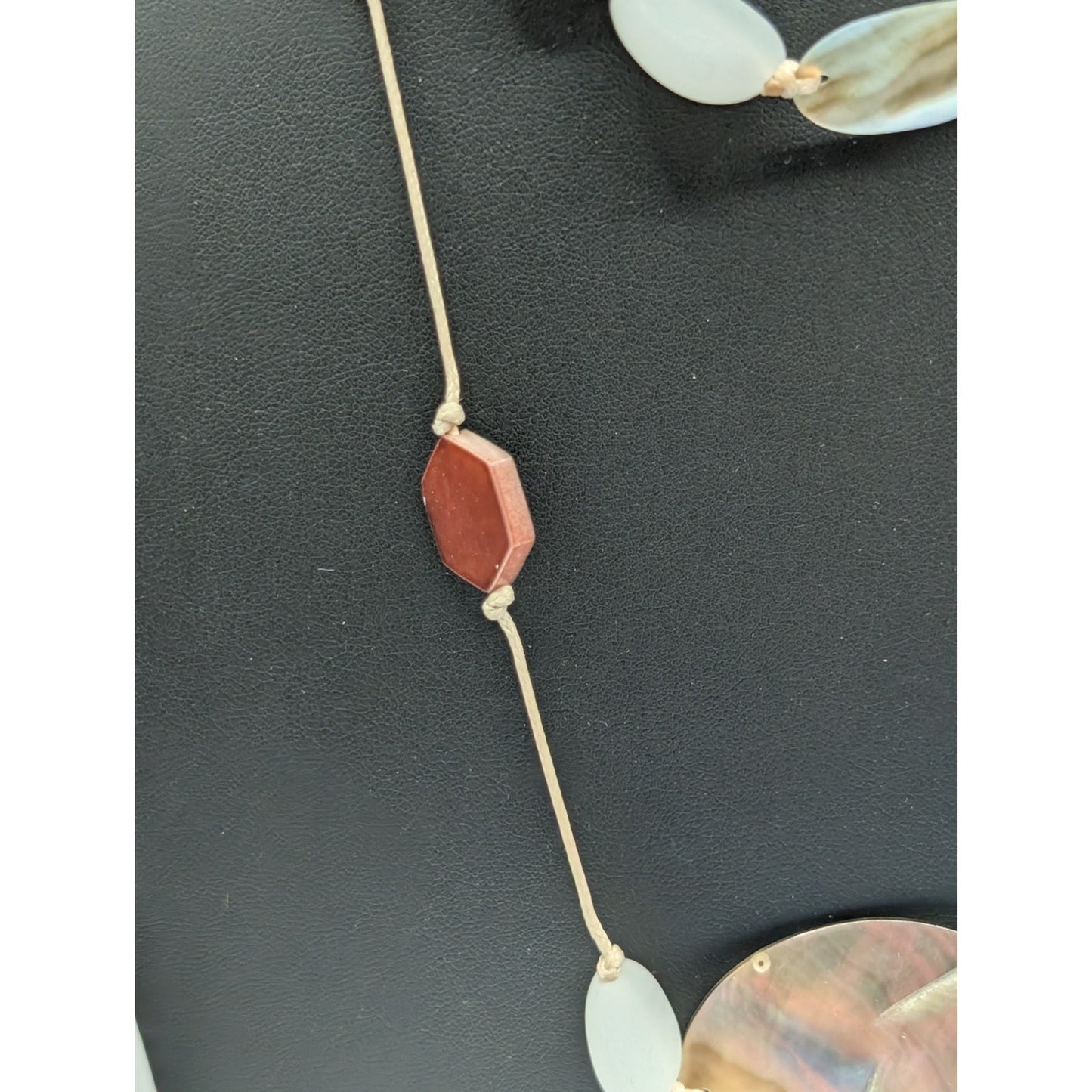 J. Jill Abalone Shell Sea Layered Statement Adjustable Necklace