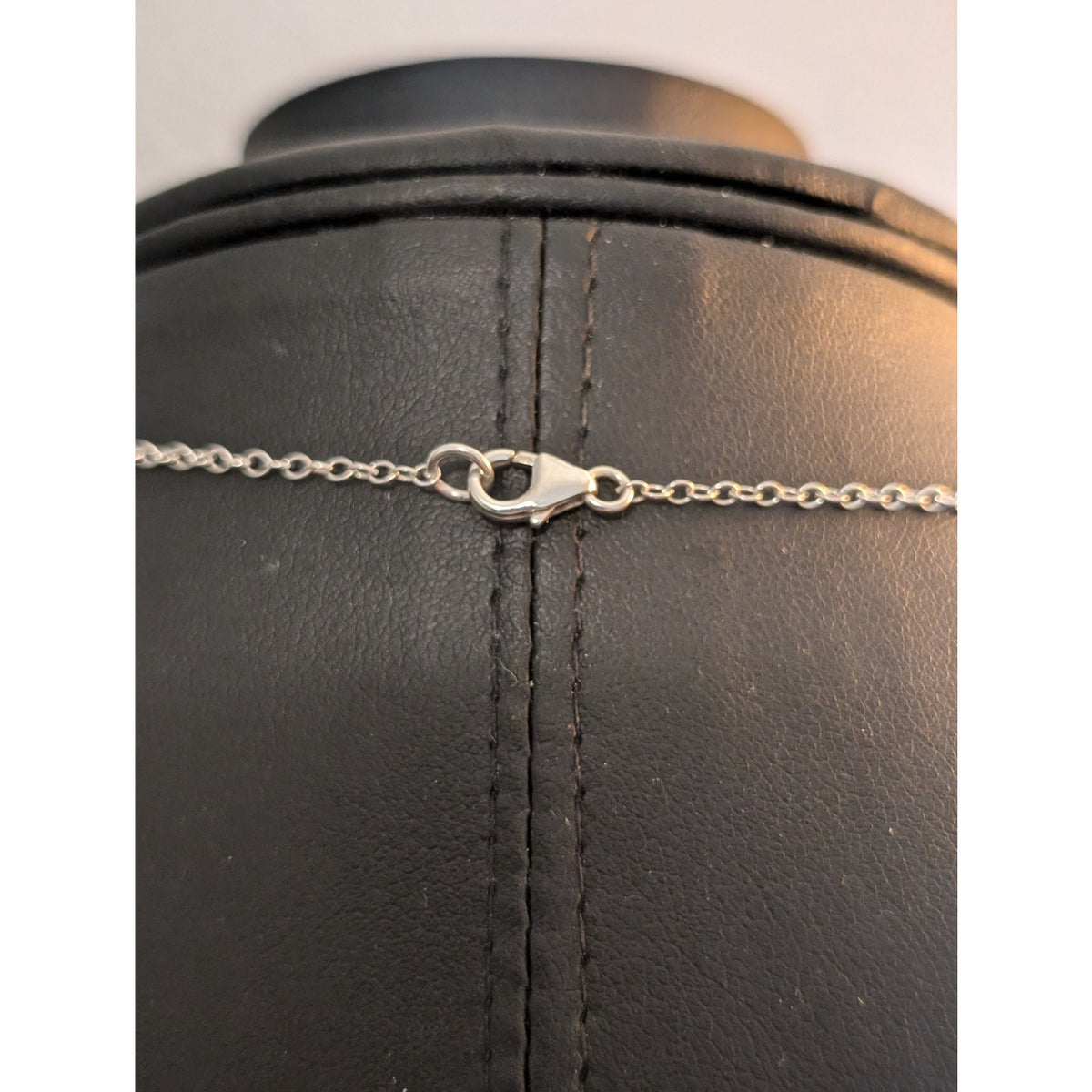 925 Sterling Silver Quartz Pendant 16" Necklace