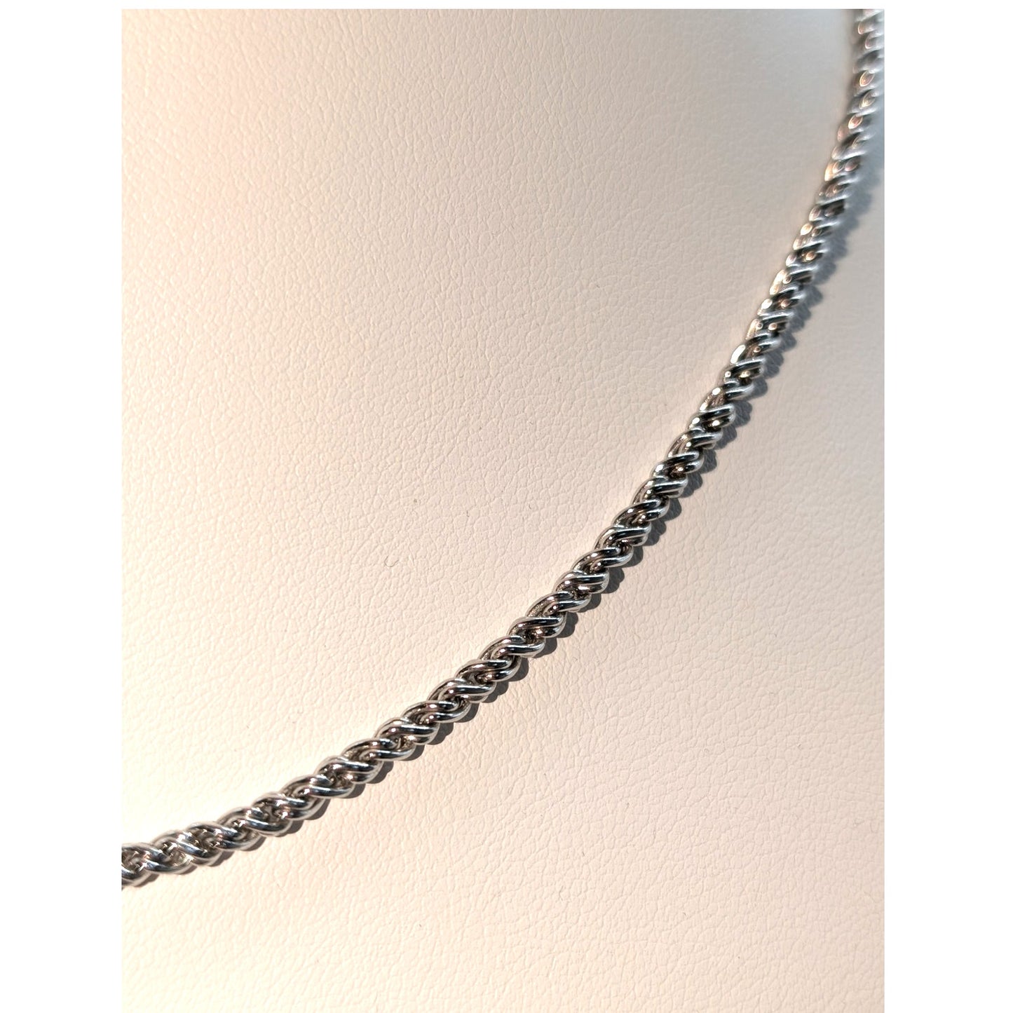 Marked 925 Silver (Slightly Magnetic) Wheat Chain 17" Necklace 14.53g