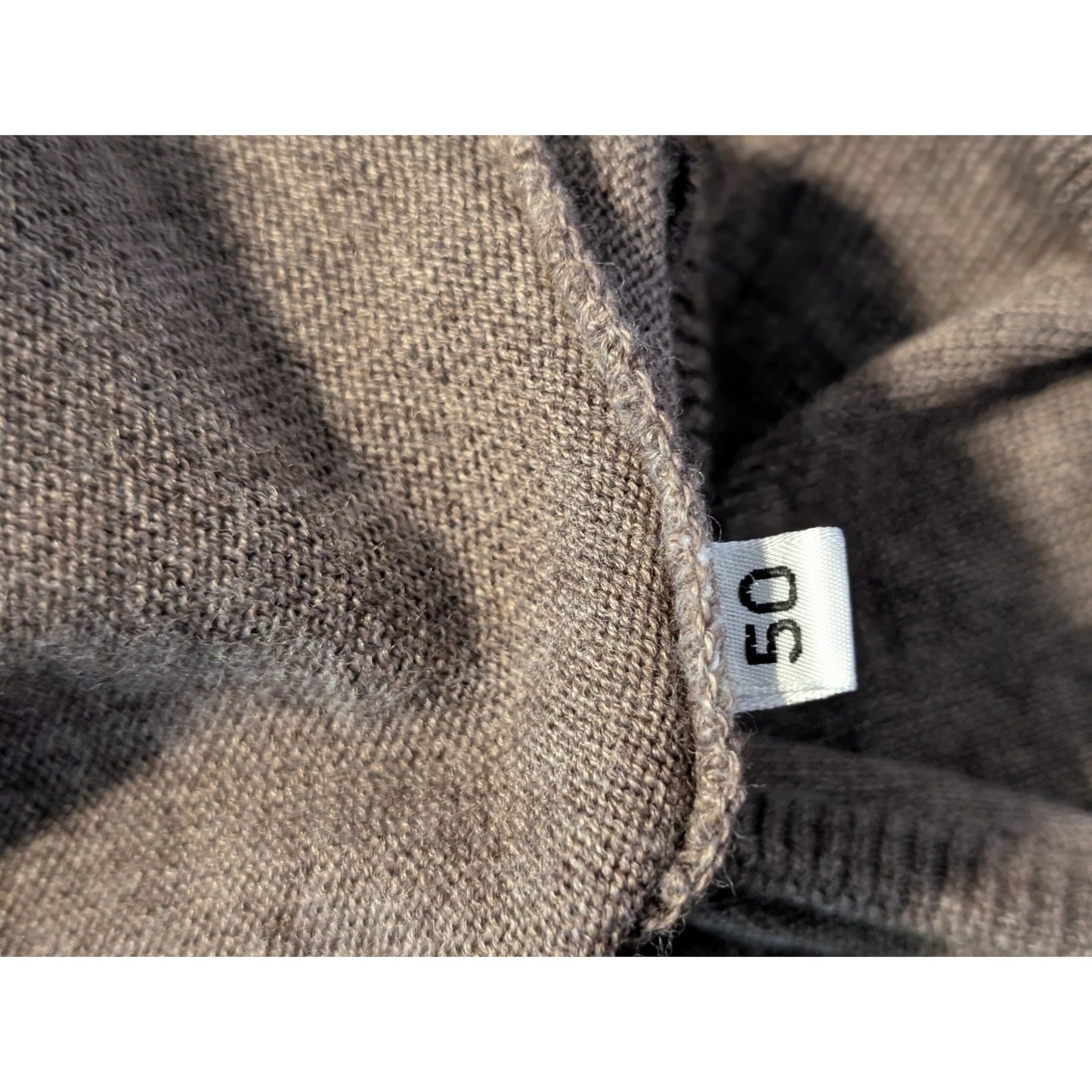 Fiume Made in Italy Brown Lightweight V Neck Button Front Cardigan Size L