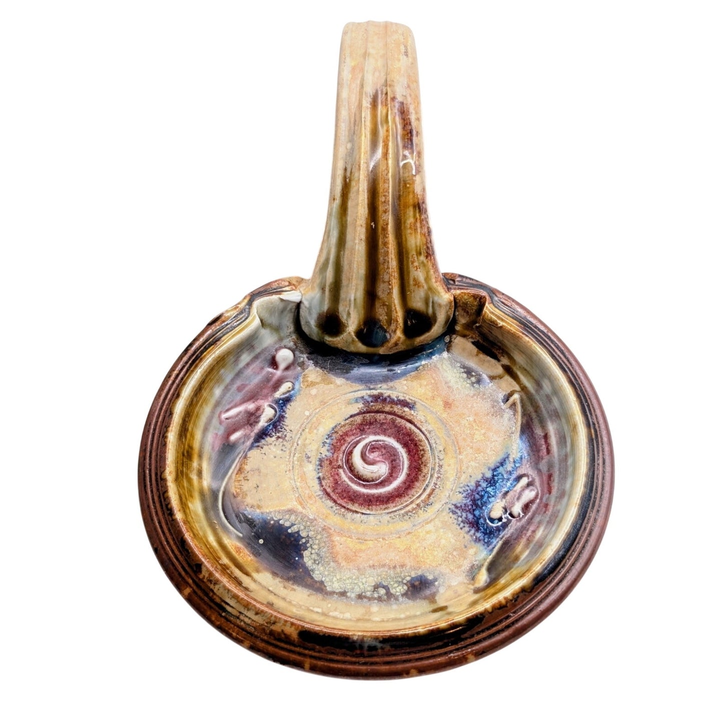 Signed Geoffrey Lloyd Fine Handmade Pottery Spoon Rest