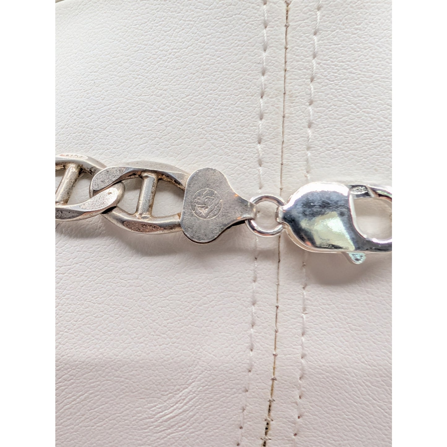 Marked 925 Italy Sterling Silver 24" Mariner's Link Heavy Chain Necklace 71.81g