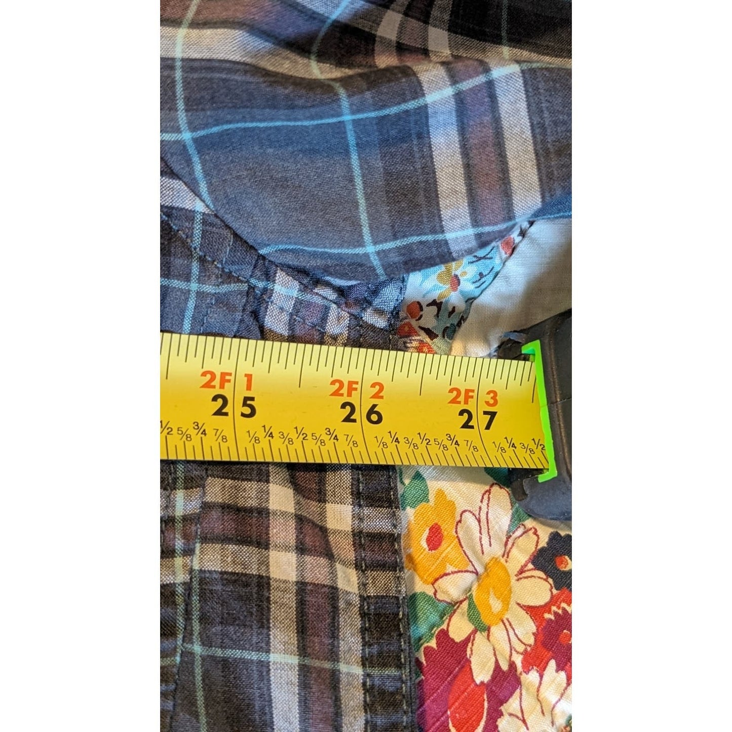 PrAna Gray Purple Plaid Button Up 100% Organic Cotton Men's Shirt Sz XXL