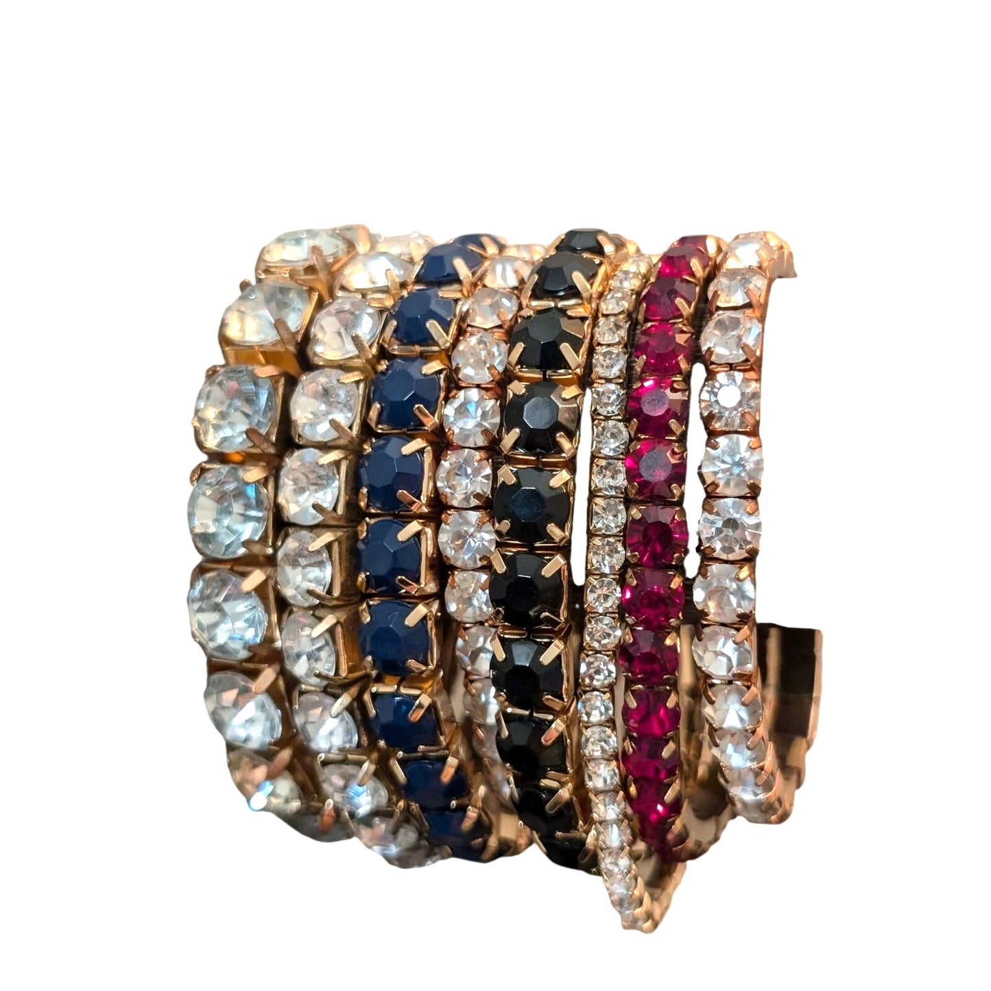 Lot of 8 Rhinestone Stretch Bracelets