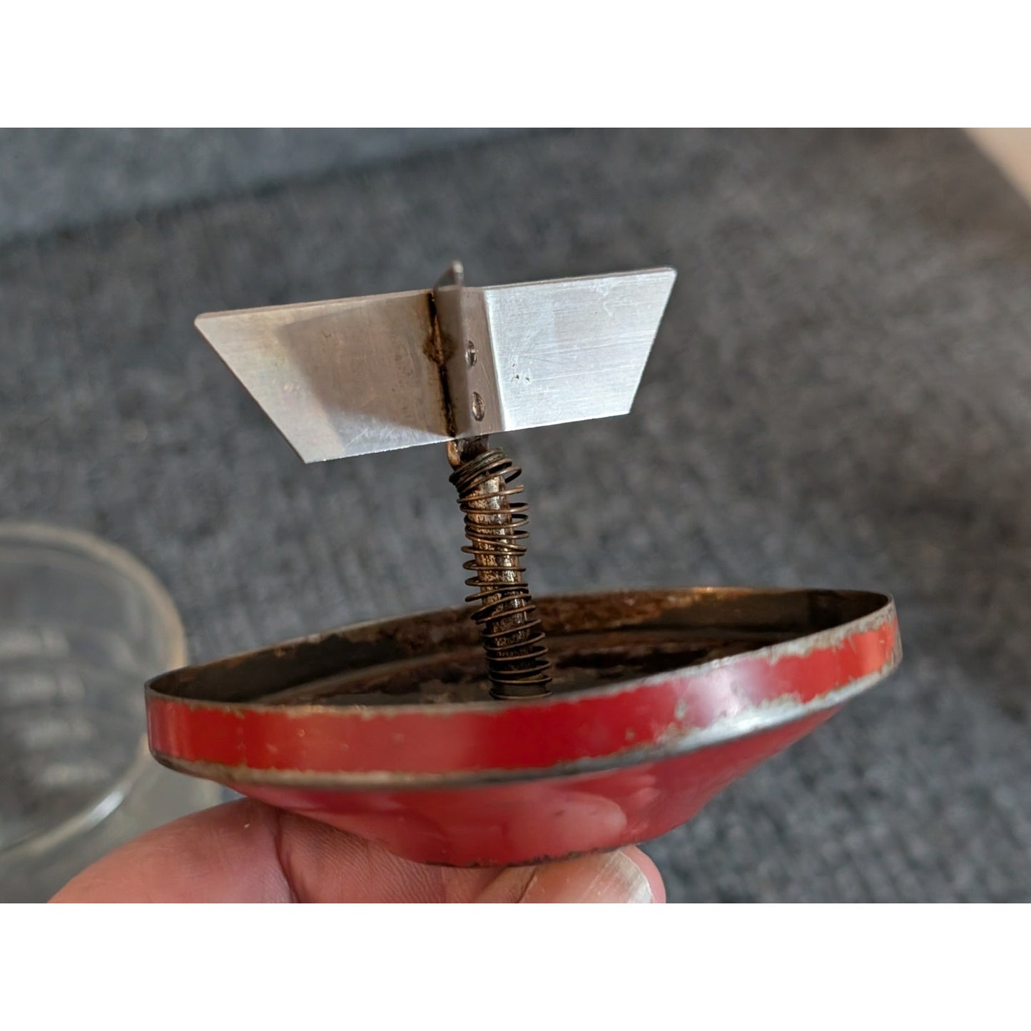 Vintage Hazel Atlas Glass Measuring Cup Food/Nut Chopper