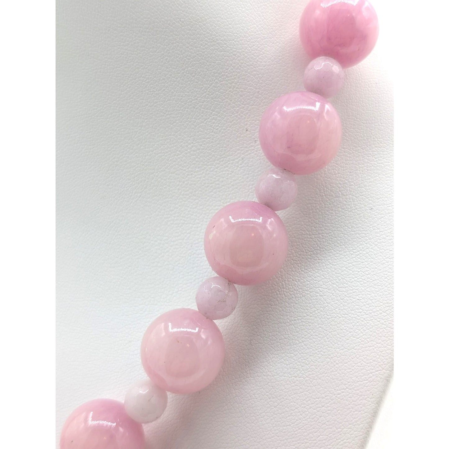 Rose Quartz Stone Bead 18" Necklace