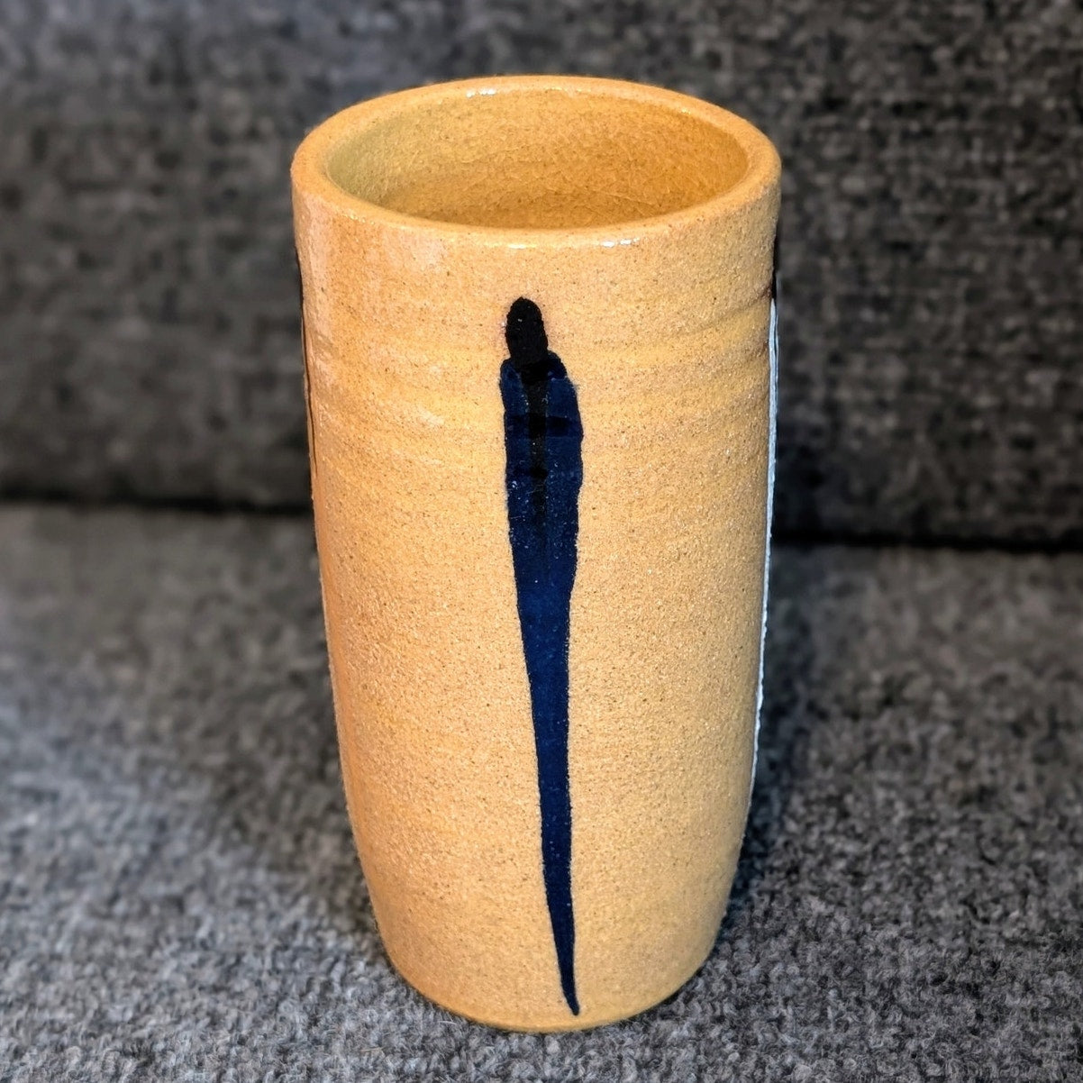 Signed Clan Sisters Native American Hand Thrown Pottery Cup/Vase