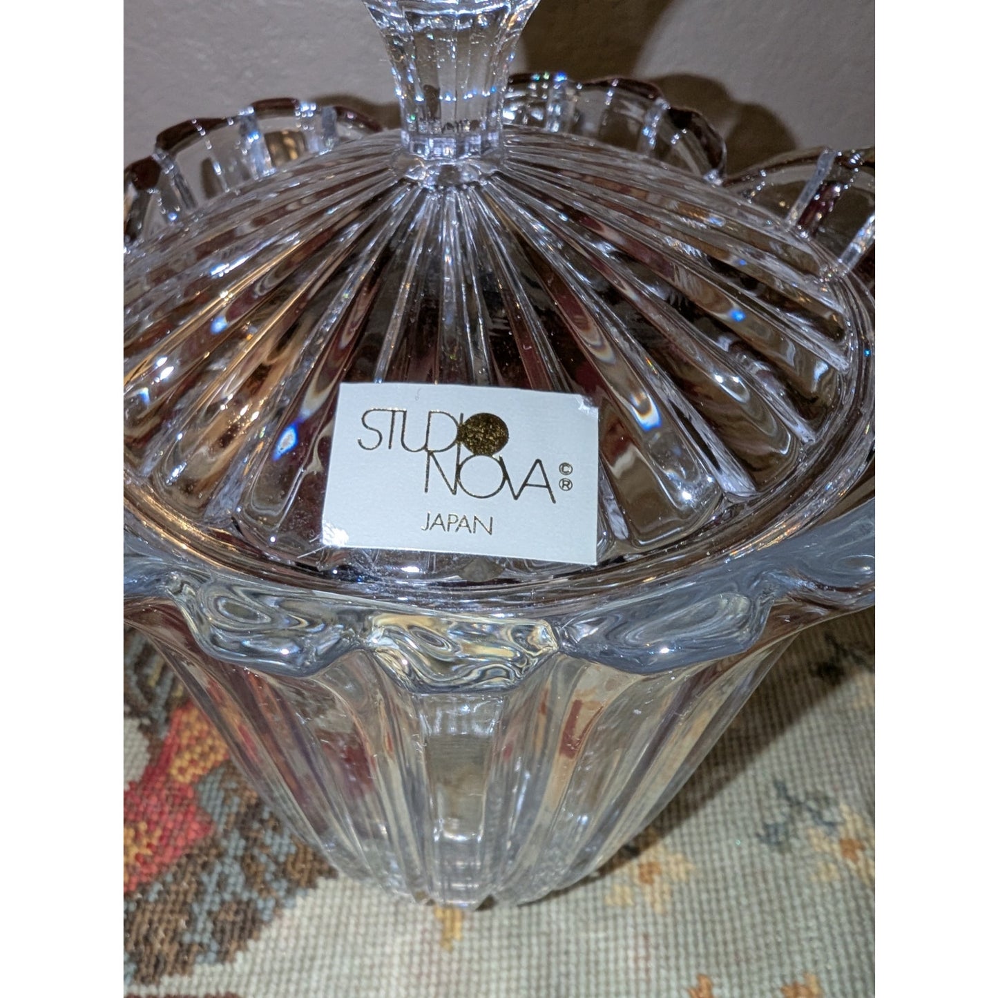 Studio Nova Japan Crystal Balmore Biscuit Barrel With Lid