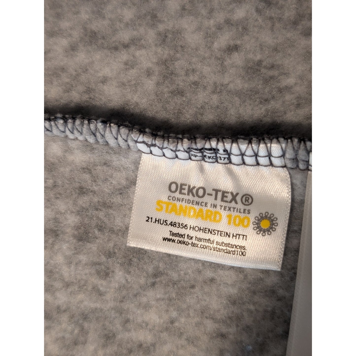 Lands' End Gray Chevron-Herringbone Fleece-Lined One Button Blazer Womens Sz 2X
