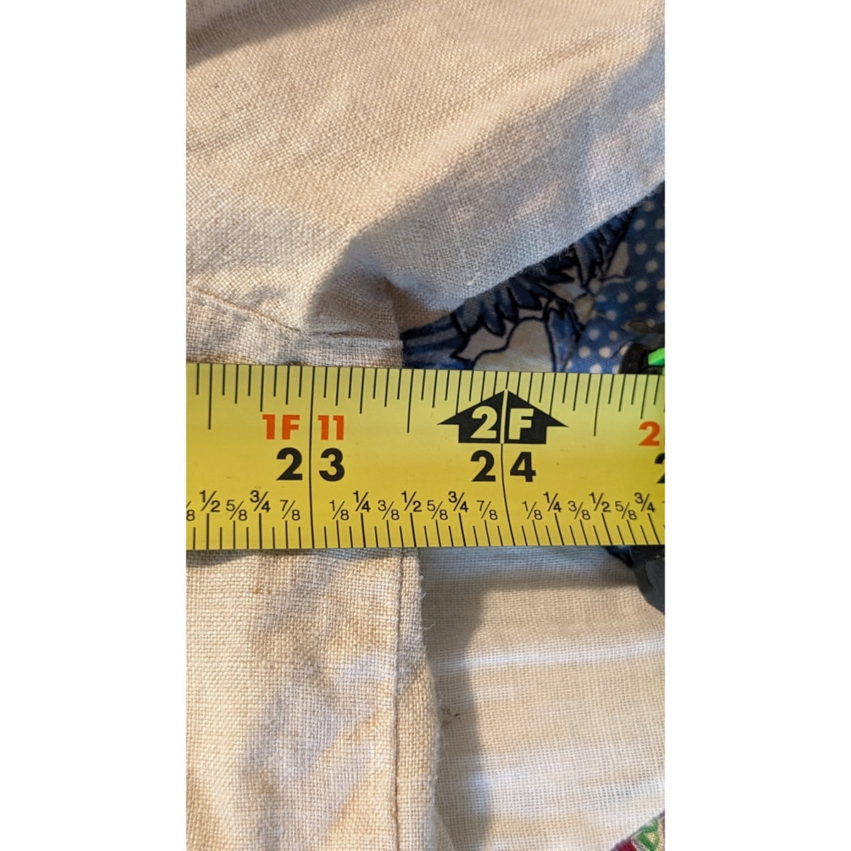 Westbound Ecru Eyelet Trim Button Up 100% Linen Long Sleeve Shirt Womens Sz L