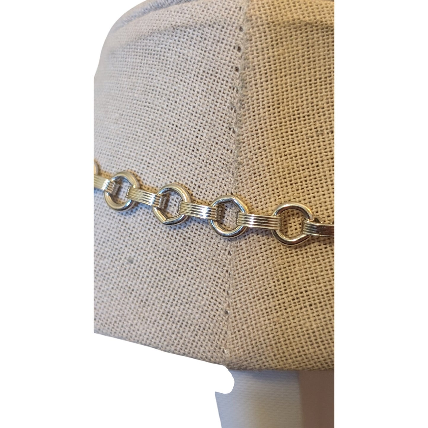 Vintage 1" Wide Silver Tone Hook Clasp Choker
