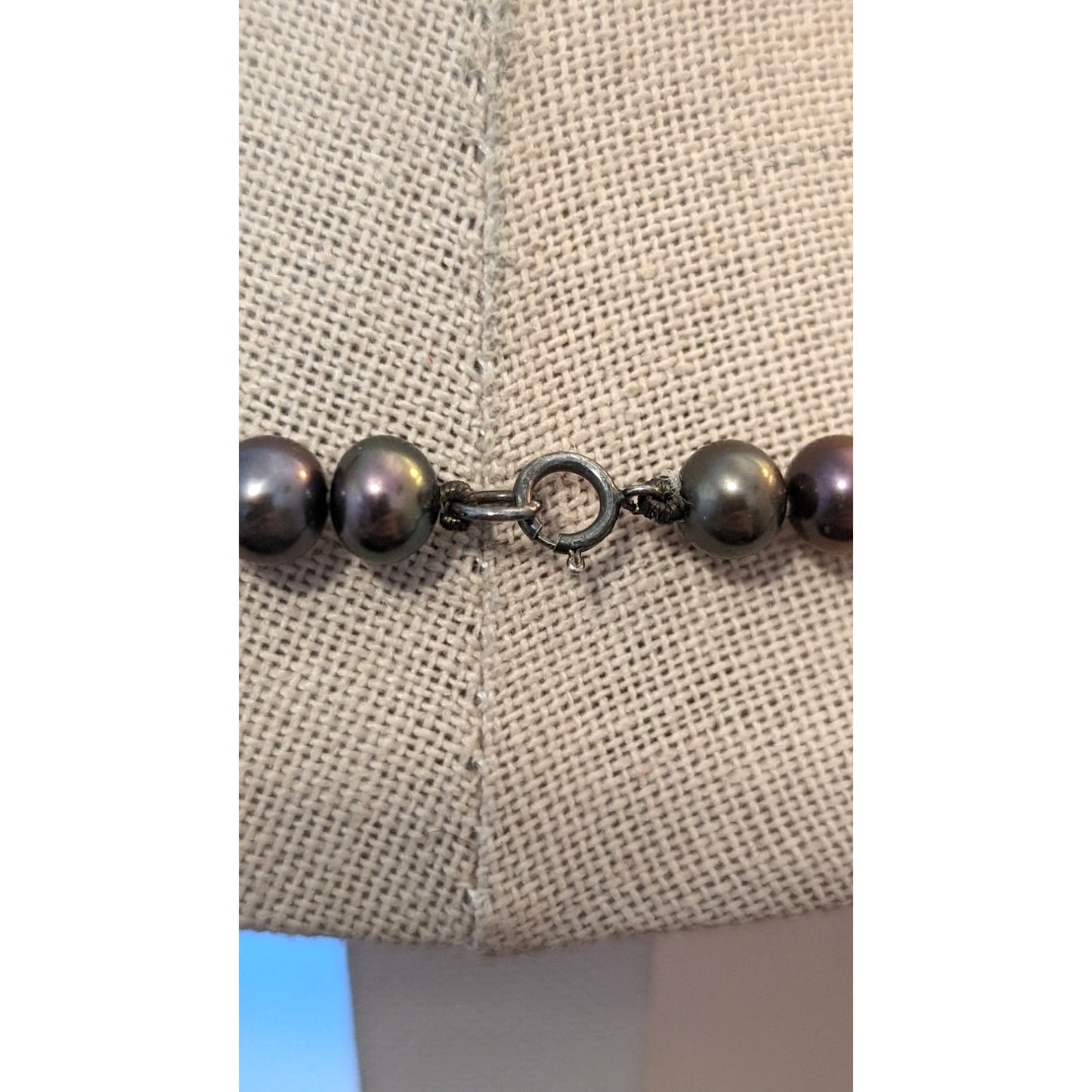 Vintage Sterling 5mm Freshwater Pearl Necklace & Bracelet Set