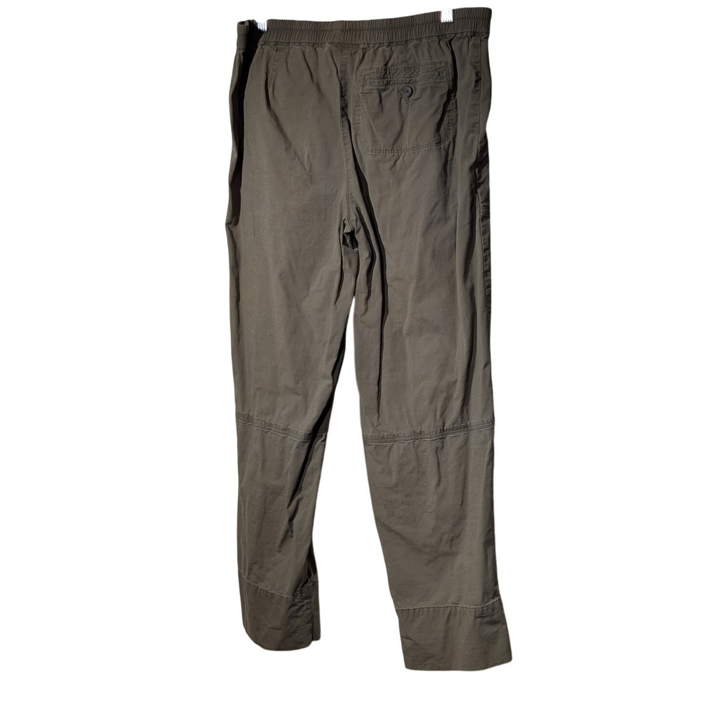 J. Jill Olive Brown Draw String Elastic Waist Cotton Stretch Pant Womens Sz S