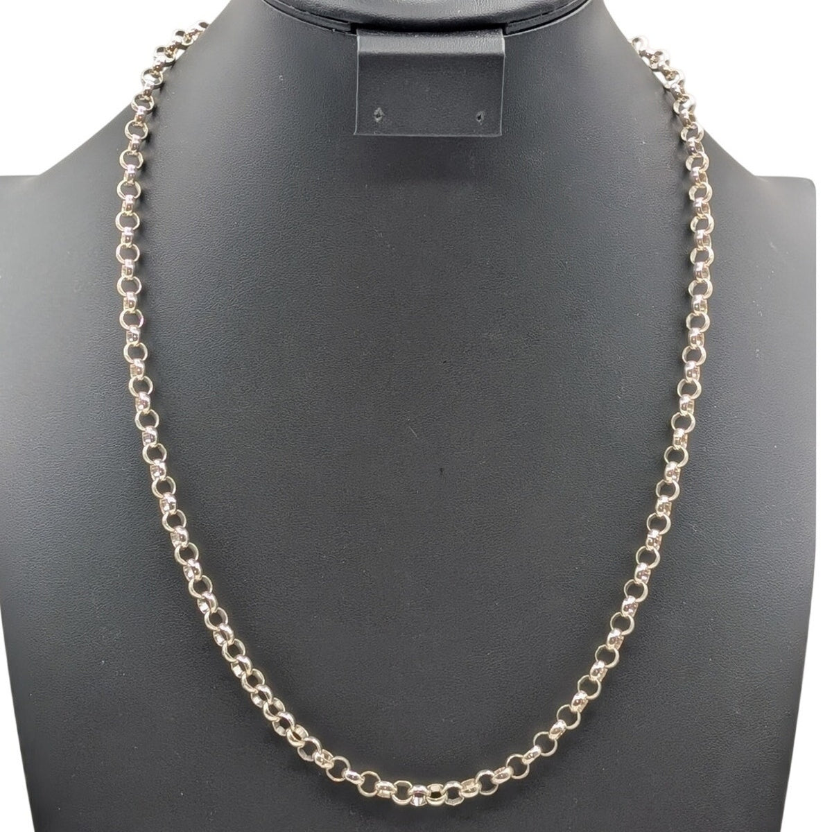 AGI 925 Italy Sterling Silver Thick Rolo Chain 24" Necklace 31.57g