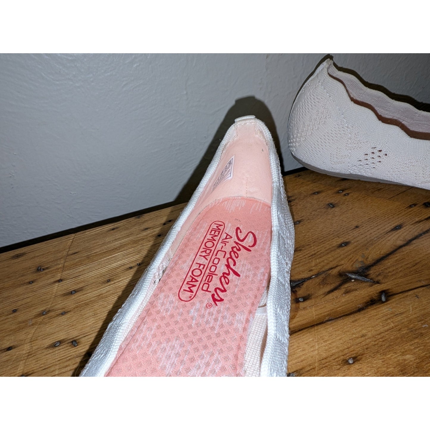 Skechers Cleo's Simply Airy Vegan Stretch Memory Foam Flat Shoes New in Box Sz 7