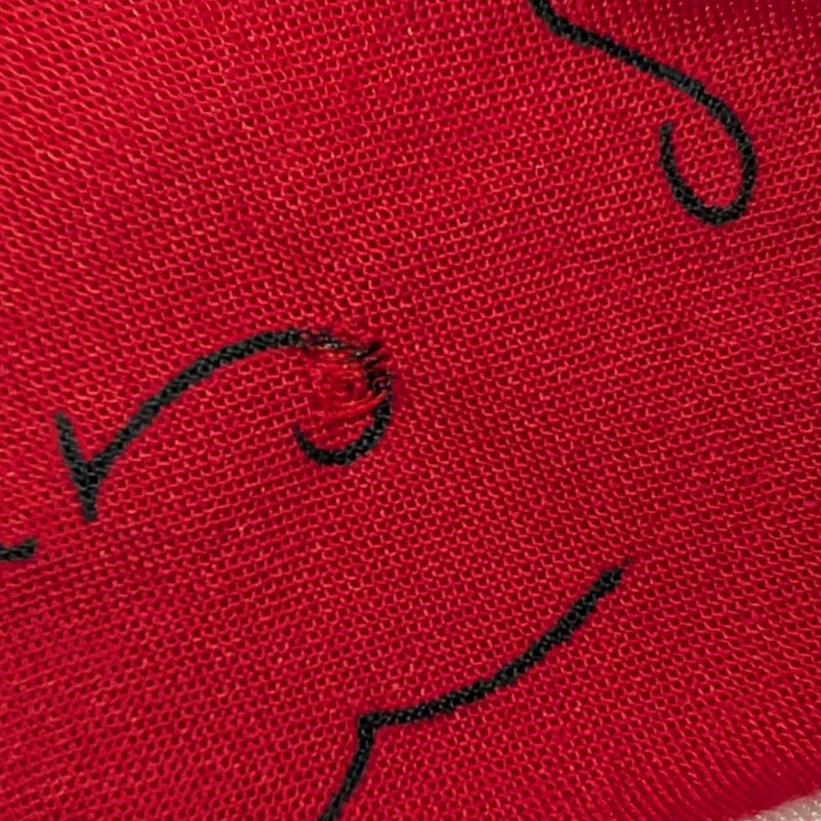 Williams Sonoma Red French Script Rooster 100% Cotton 70" Round Table Cloth