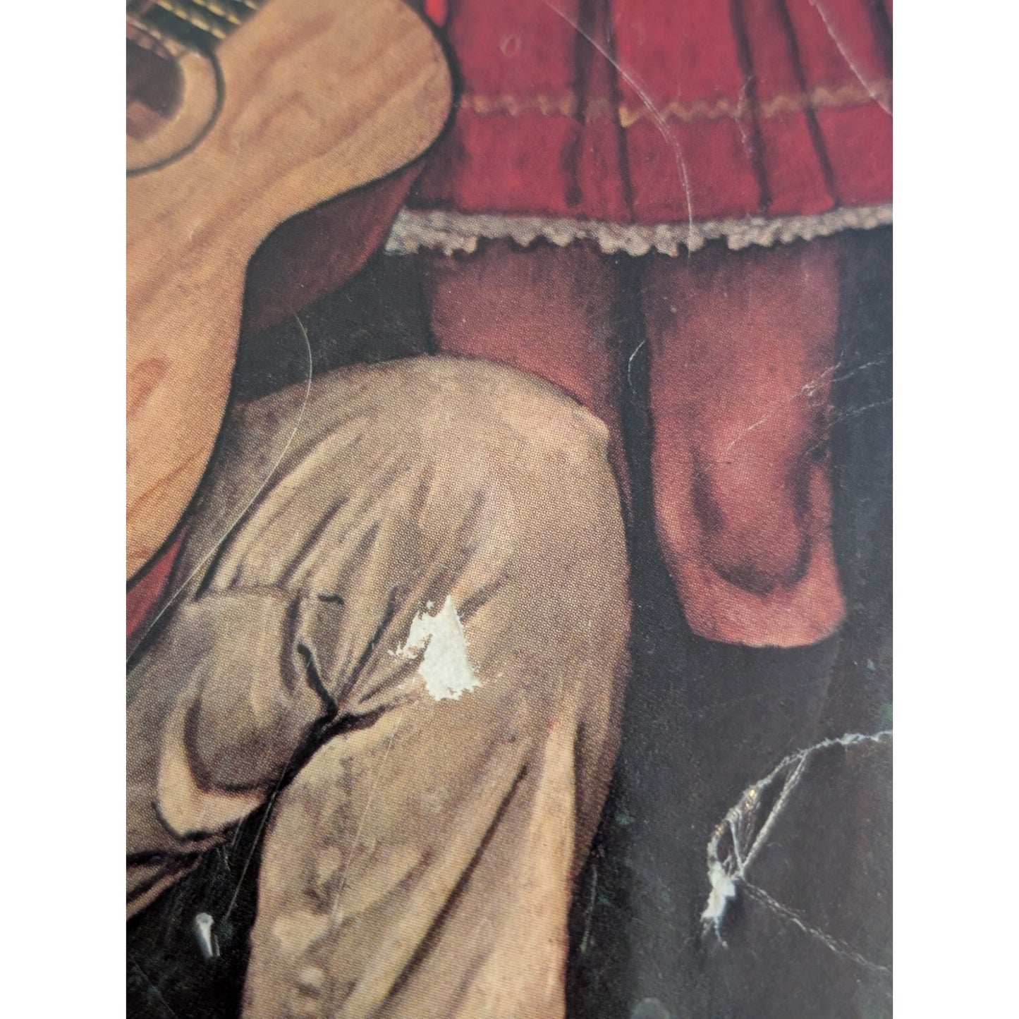 Vintage Norman Rockwell 'The Music Man' 10.5 X 13 Wood Framed Print