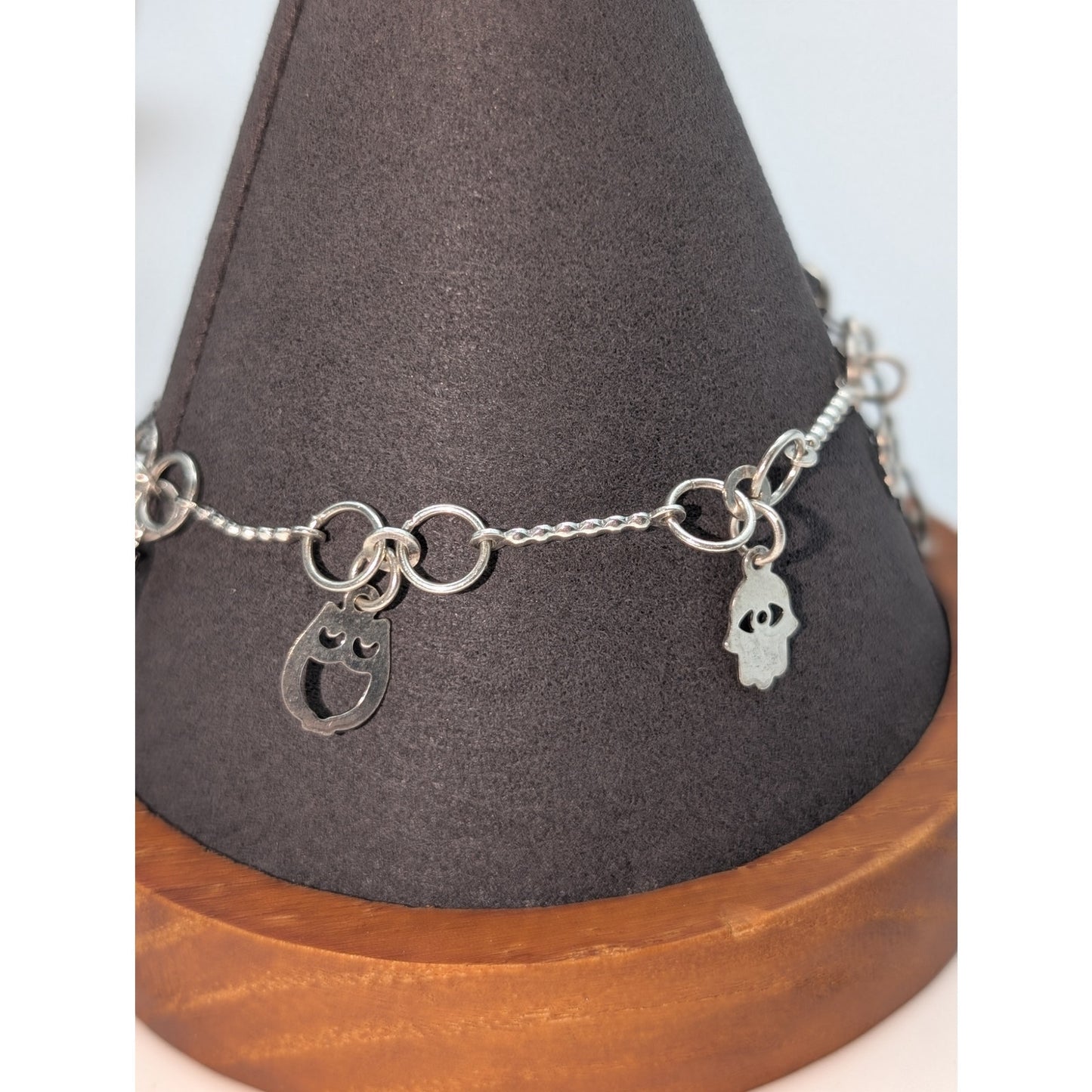 Marked 925 Mex Lucky Charm Silver Tone Bracelet