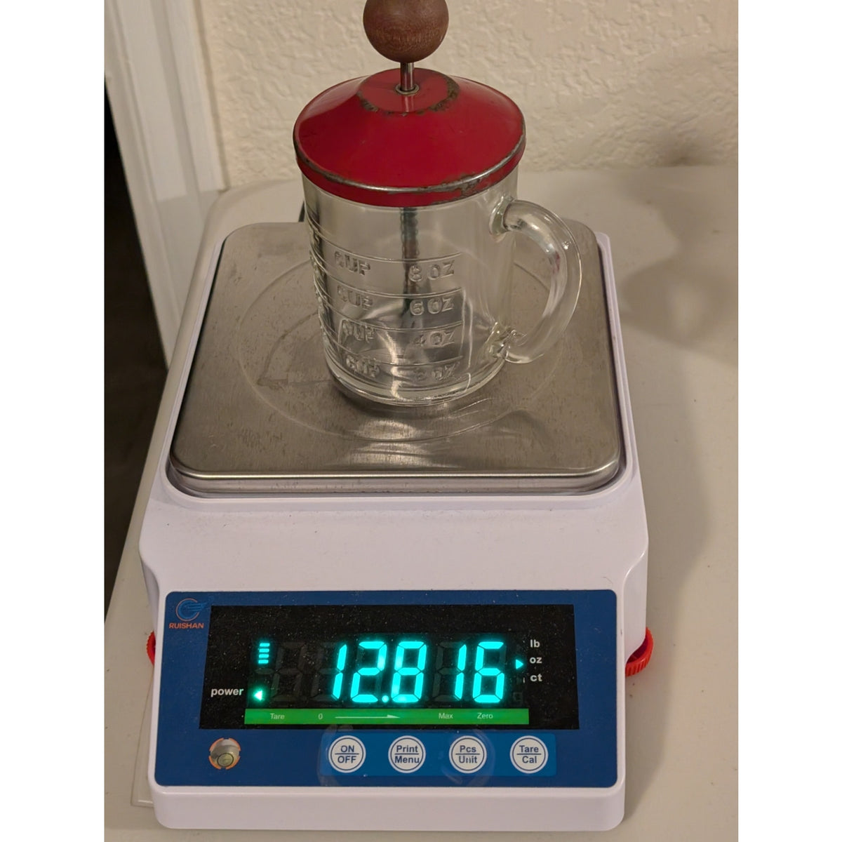 Vintage Hazel Atlas Glass Measuring Cup Food/Nut Chopper