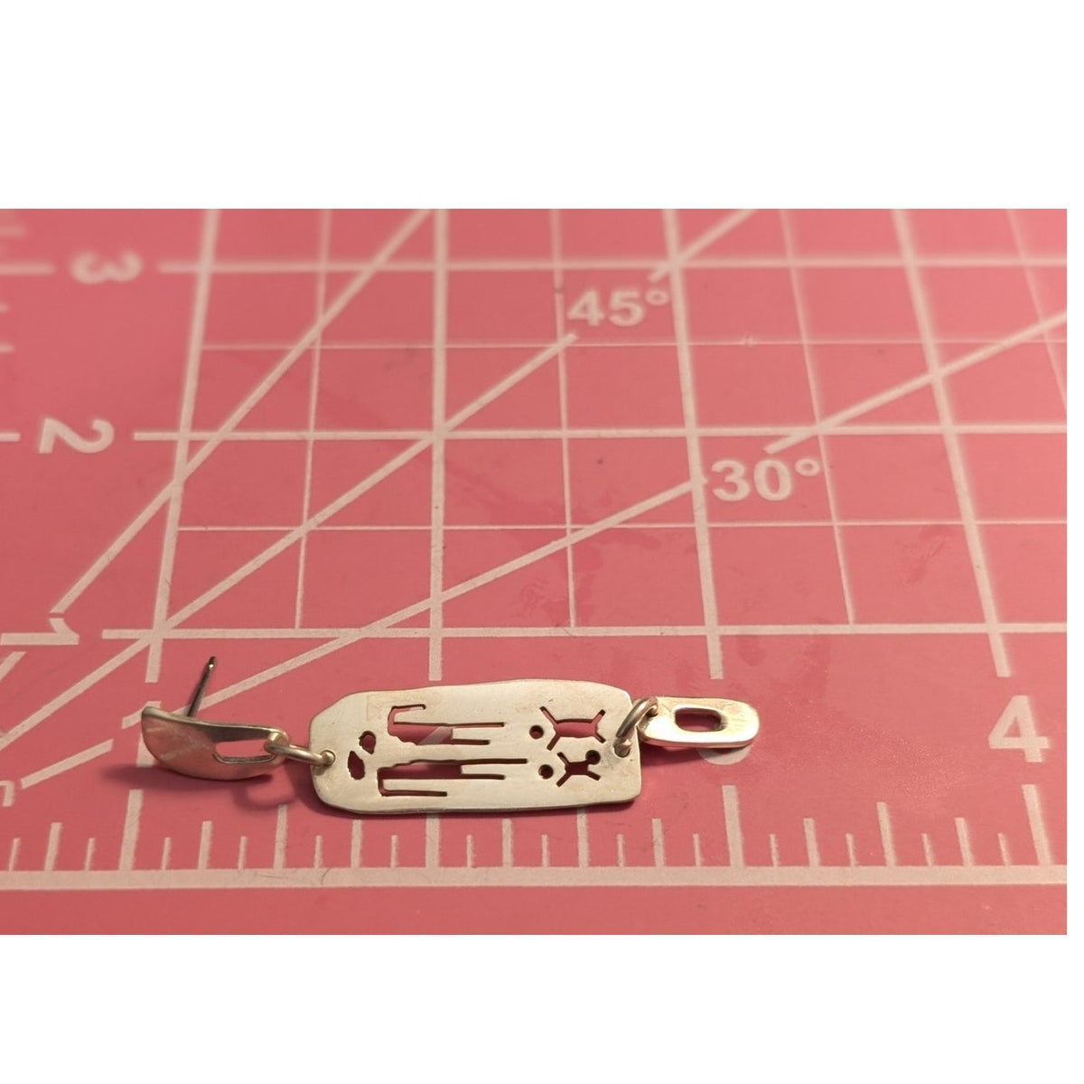 Vtg Mexican Sterling Figure Family Signed FF Mexico 925 Dangling Post Earrings