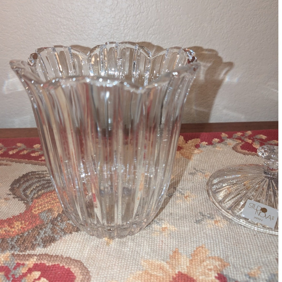 Studio Nova Japan Crystal Balmore Biscuit Barrel With Lid