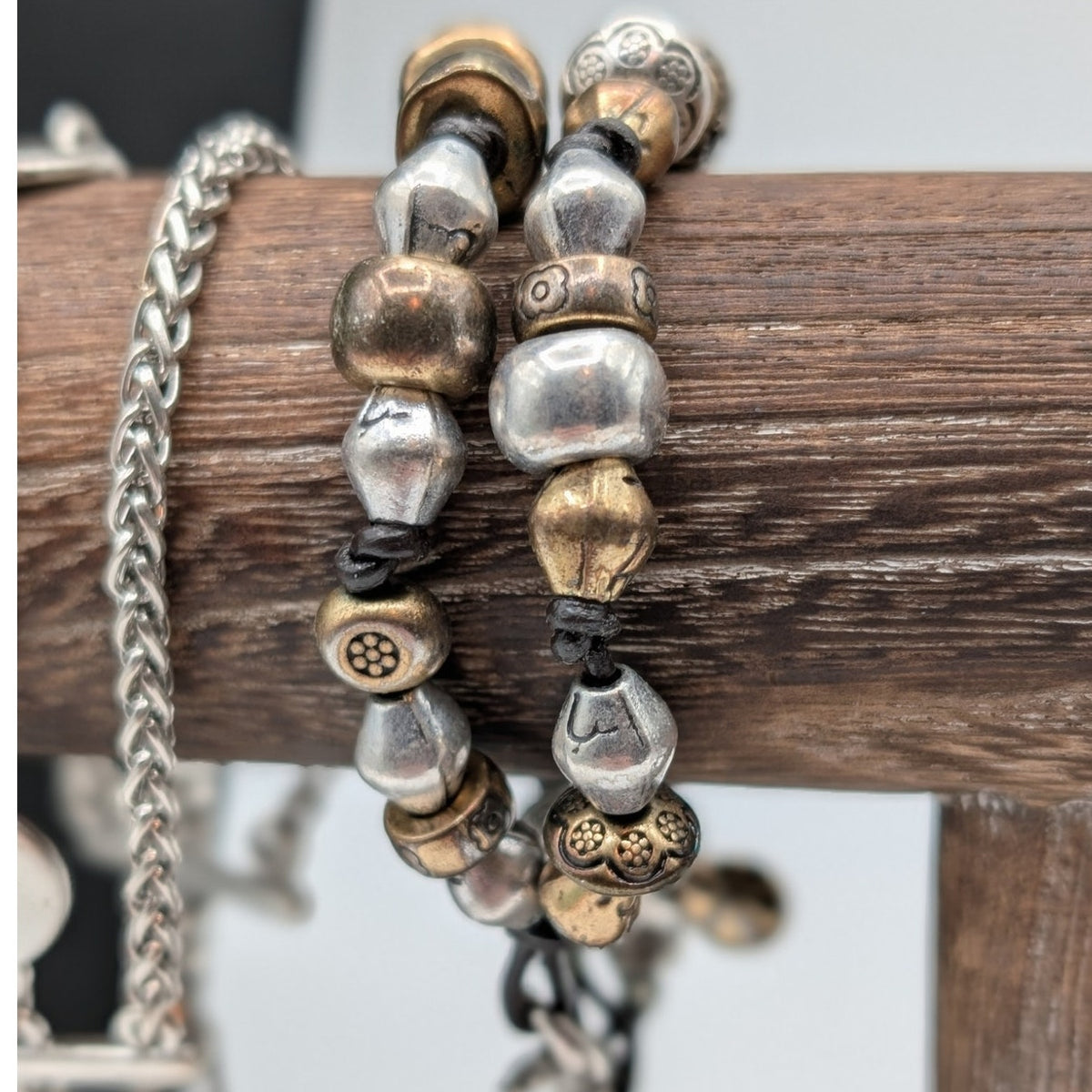 Lot of Three The Lucky Brand Bracelets and One The Lucky Brand Pendant Necklace