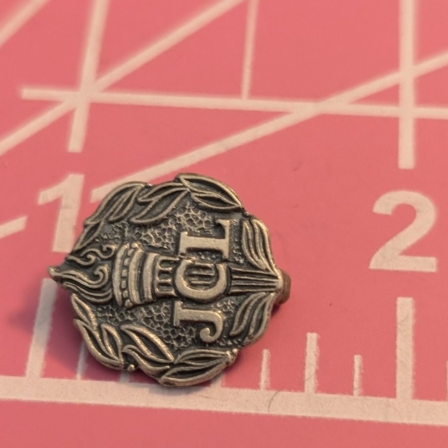 Vintage Sterling Silver JCL Junior Classical League Lapel Pin