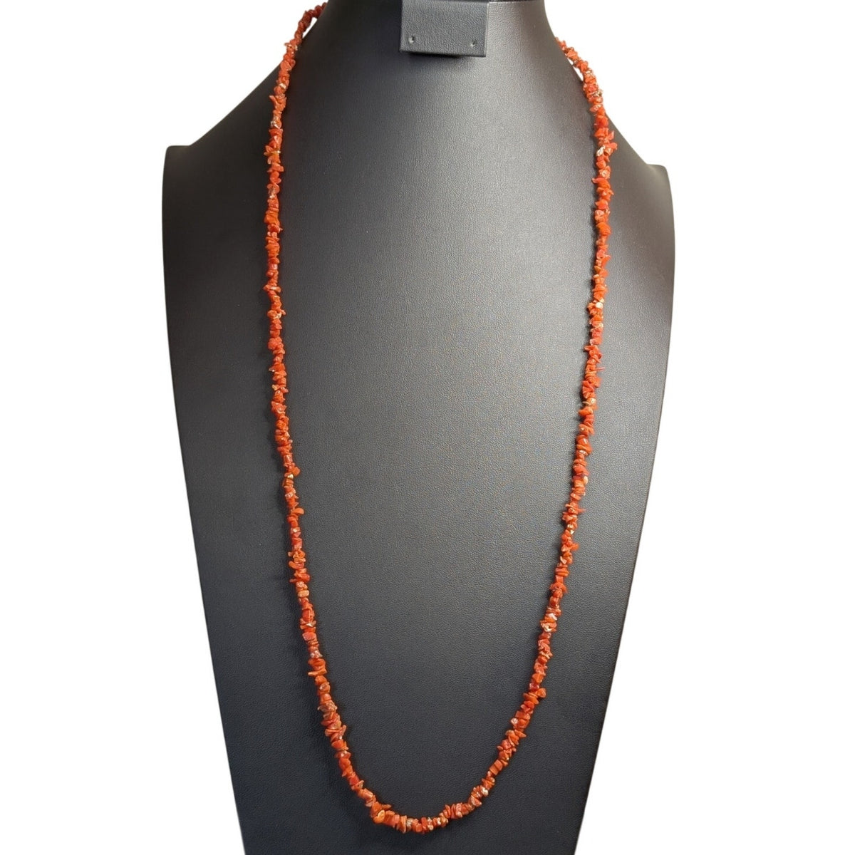 Natural Drilled Uncut Coral Chip 32" Strand