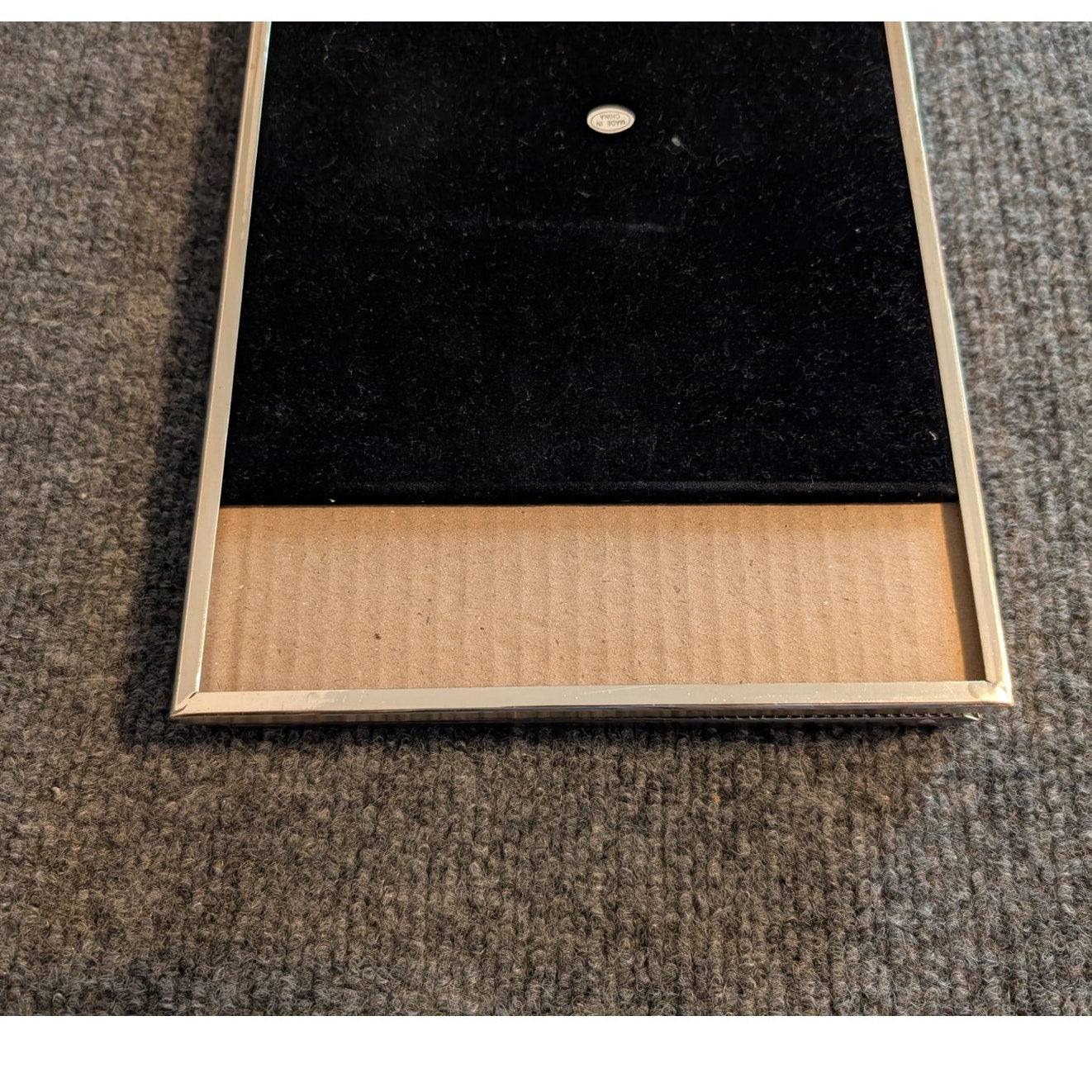 Vintage Silver Double Hinged Standing Photo Frame