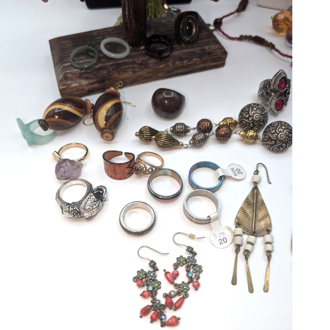 Reseller's Delight 46 Piece Boho Vintage to Modern Costume Jewelry Lot