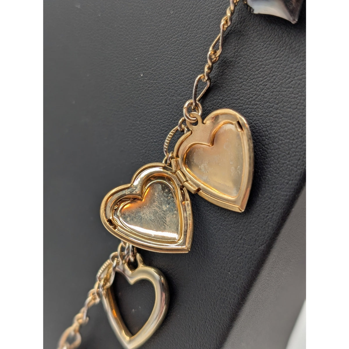Betsey Johnson Multi Heart and Locket 31.5" Adjustable Chain Necklace