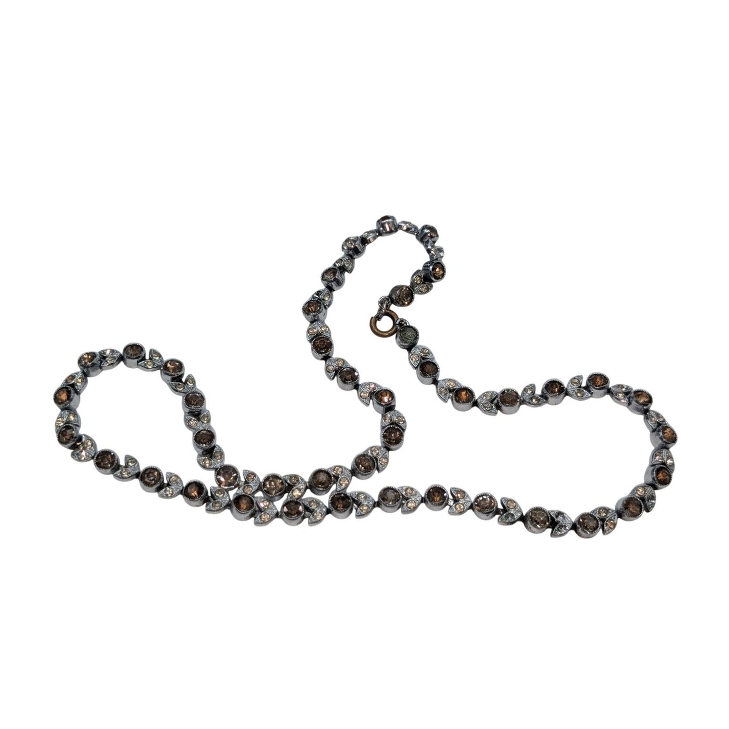 Lot of 9 Pcs of Faux Pearl Rhinestone Chain & Filigree Silver Tone Metal Jewelry