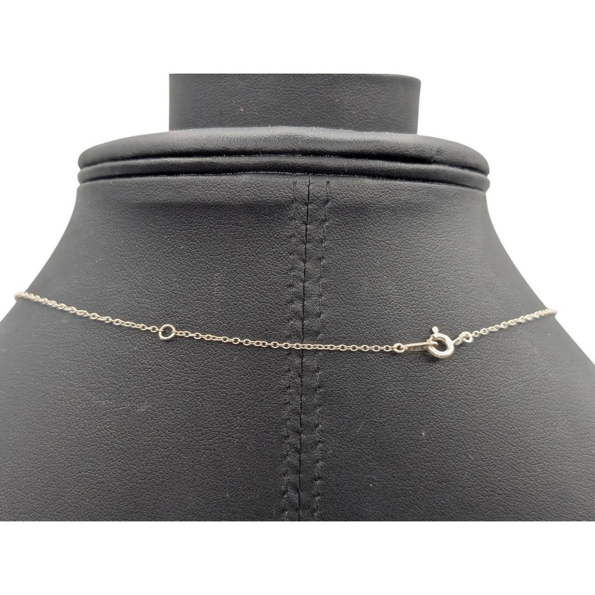 Vintage 925 Sterling Silver Chevron Chain 16.25" & 18" Necklace