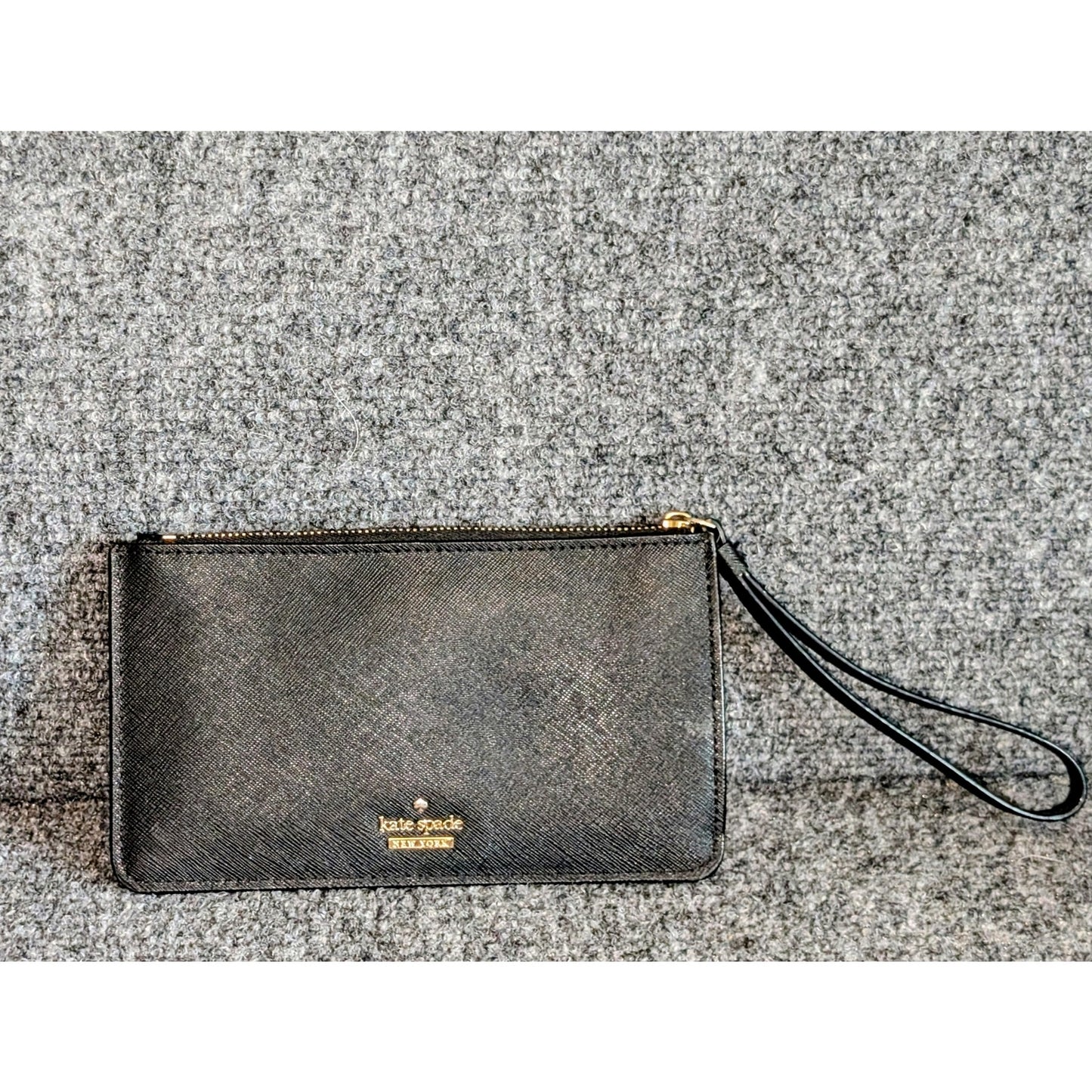 Kate Spade New York Black Leather Wristlet