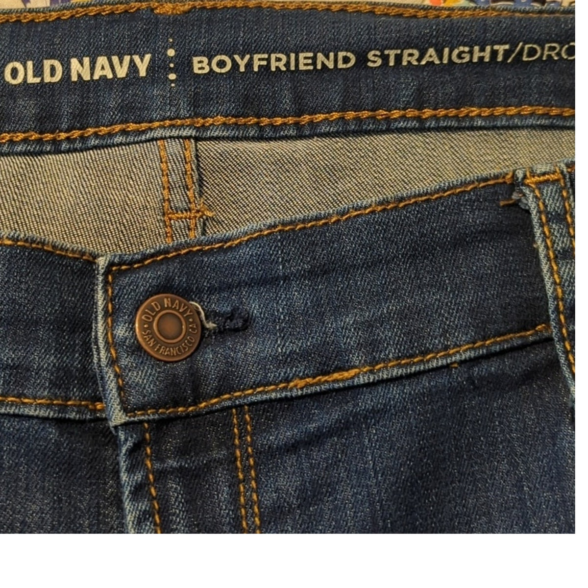 Old Navy Boyfriend Straight Stretch Jeans Women's Size 14