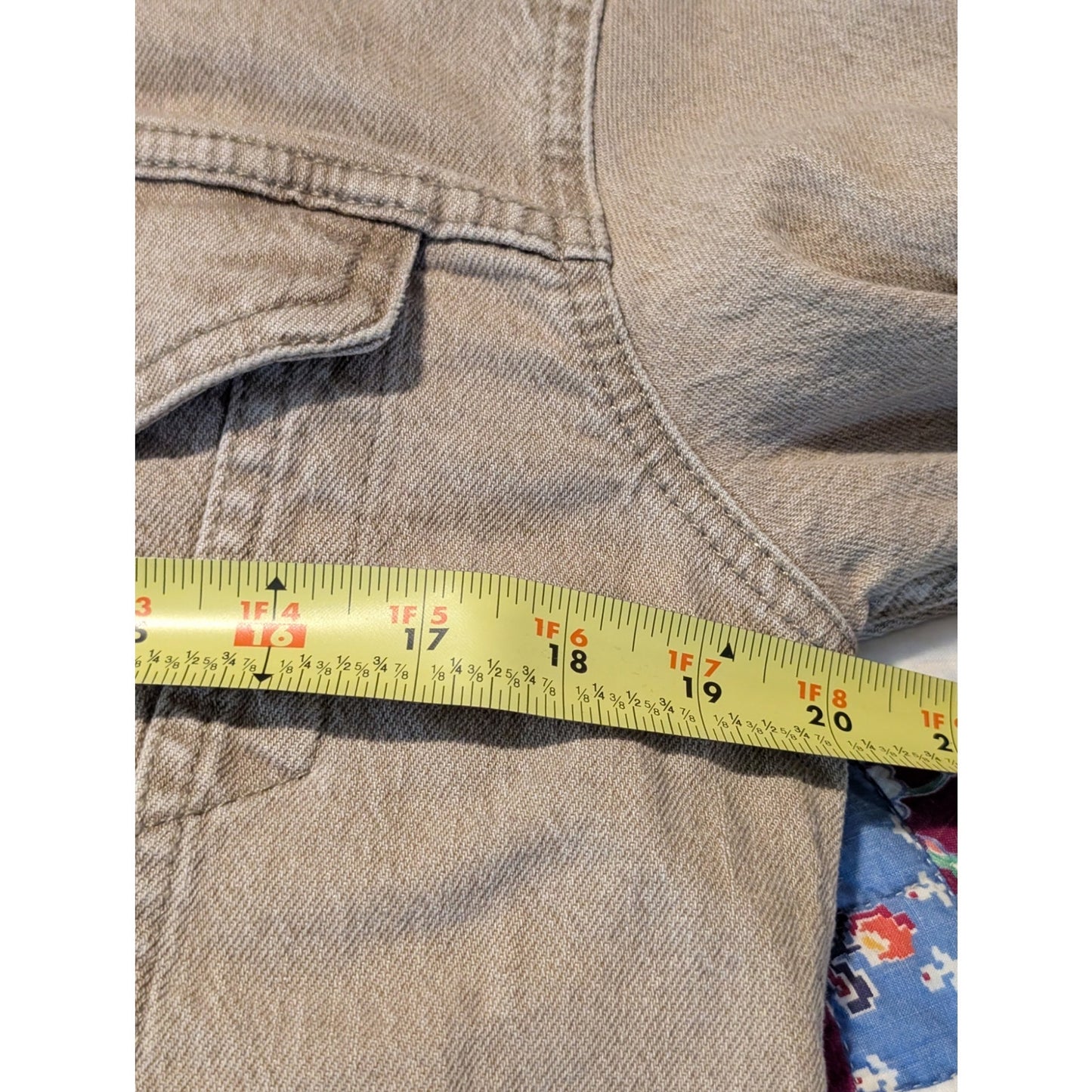 Tan/Lt Brown Levi Strauss Denim Embellished 'Nobody Puts Baby' Jacket Sz S