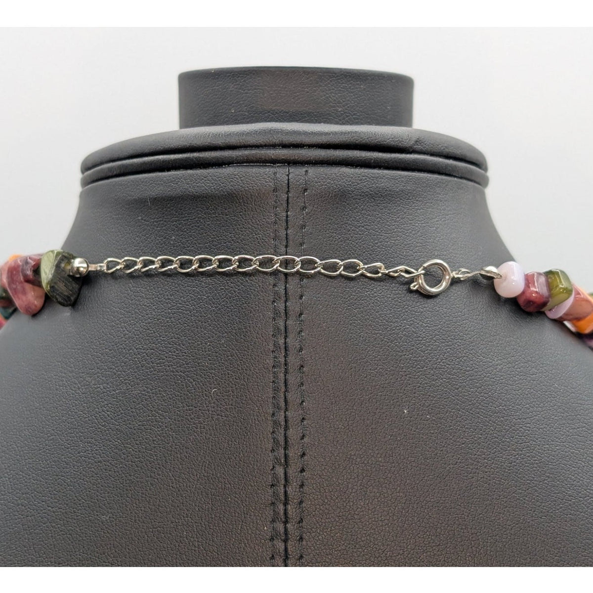 Multi-Color Shell Stone Chip Bead 17"-19" Necklace