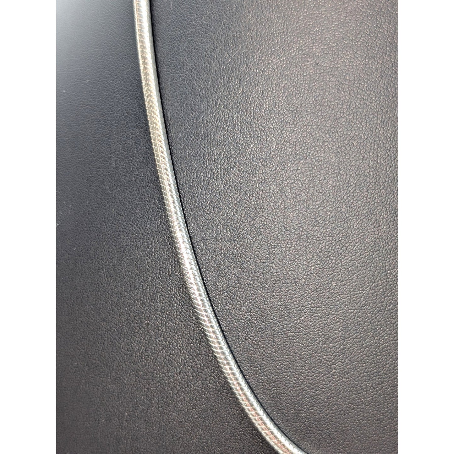 Marked Italy 925 Heavy 24" Long 925 Sterling Silver Snake Chain Necklace 60.66g