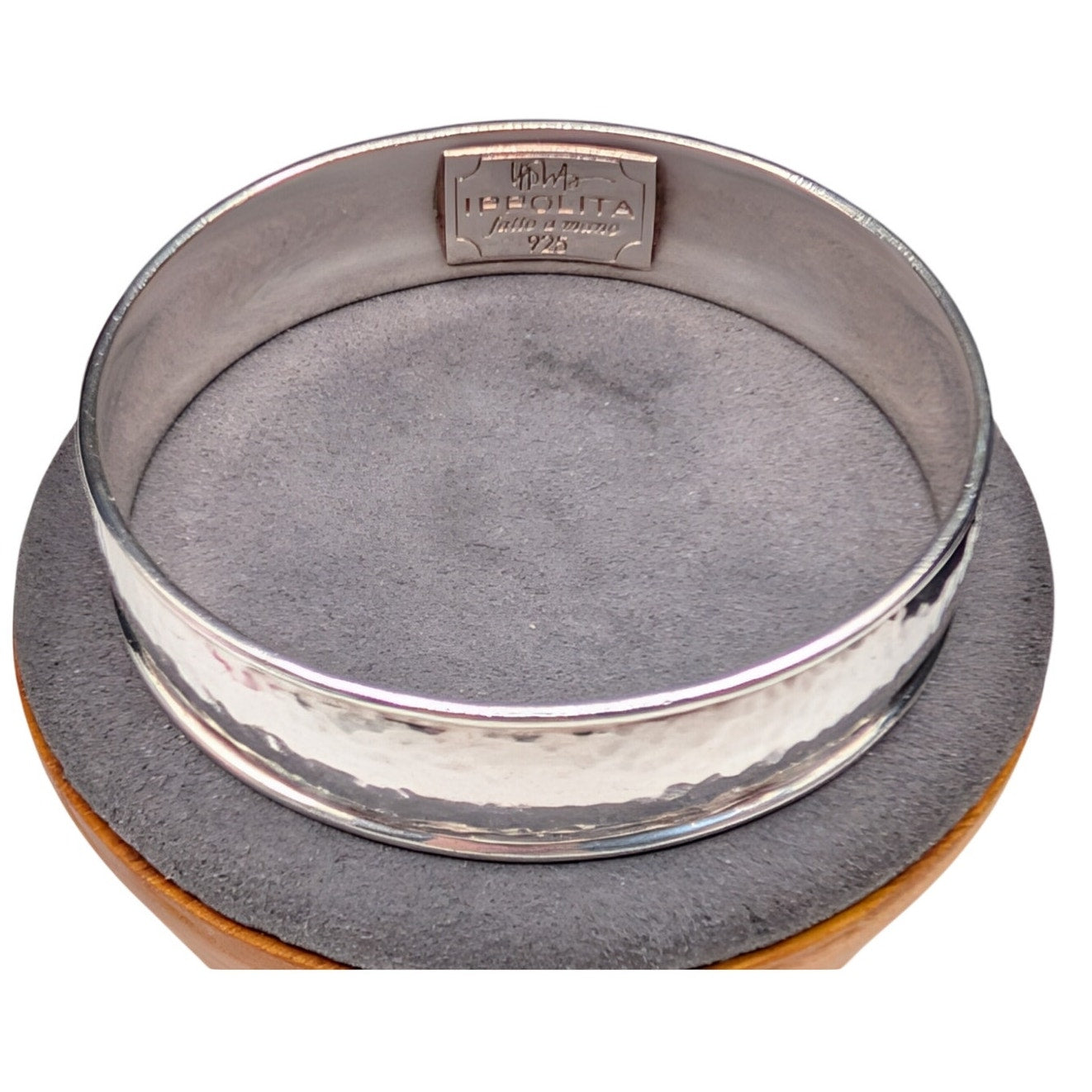 Vtg Ippolita Goddess 925 Sterling Italy Hand Hammered Bangle Bracelet32.74g