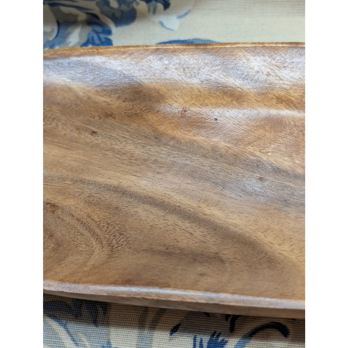 Beekman Home Small Decorative Acacia Wood Tray Made in Philippines