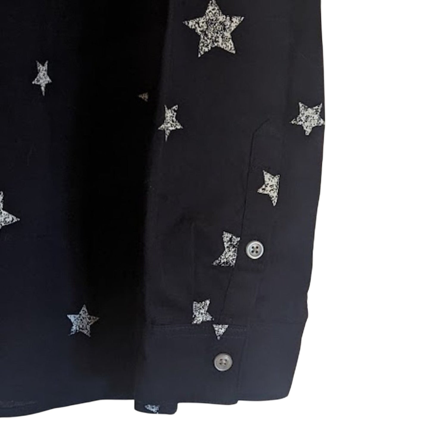 Style & Co NWT 100% Navy Star Lace Front Tunic Size XL