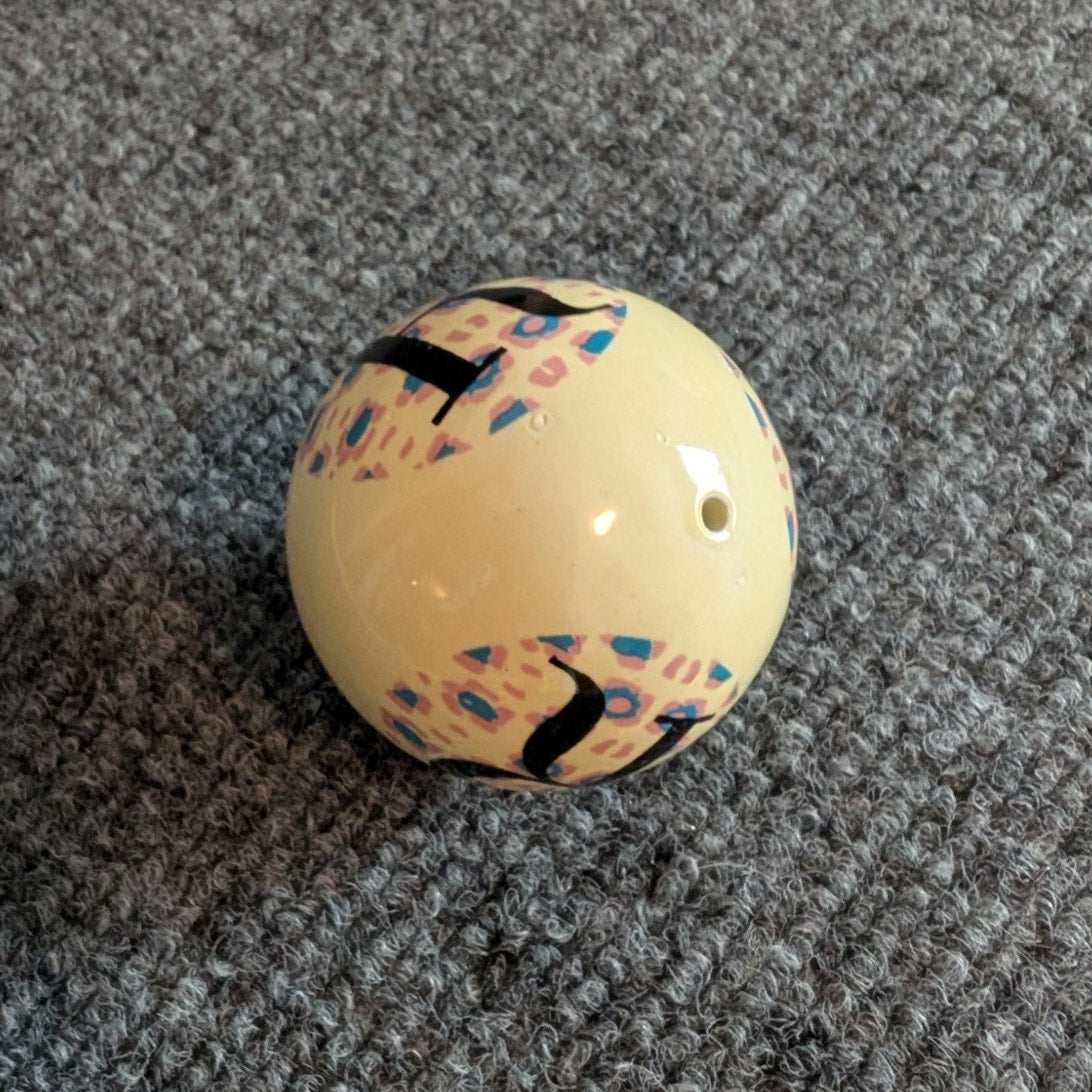 2" Diameter Ceramic Initial 'R' Decorative Ball