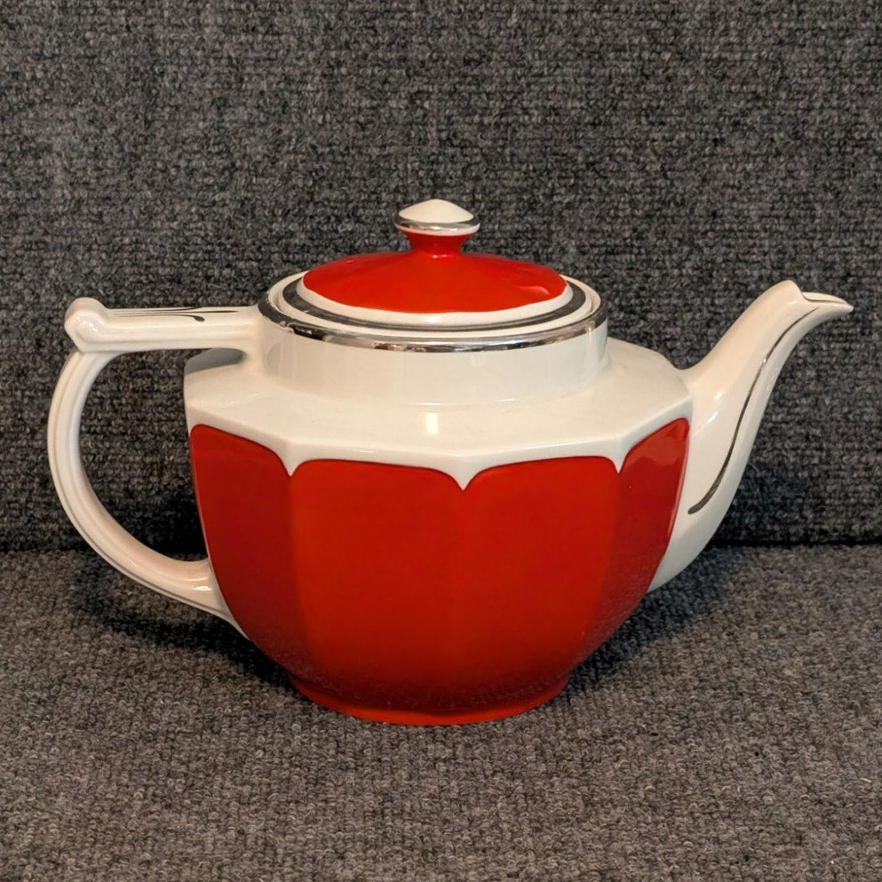 Vtg MCM Hall's Superior Quality Kitchenware Coffee Teapot USA Made