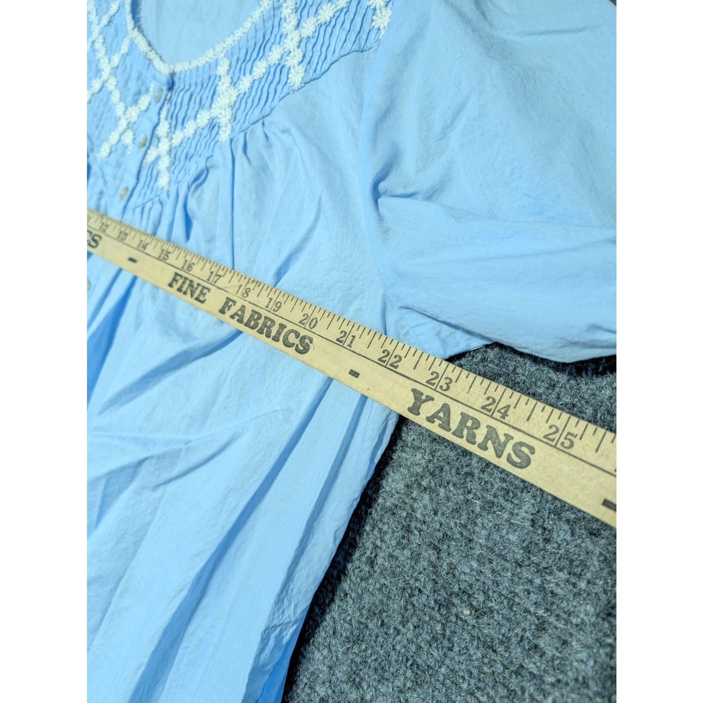 Eileen West Sleepwear Poetic Woven Lawn Collection 100% Cotton Nightgown Sz L
