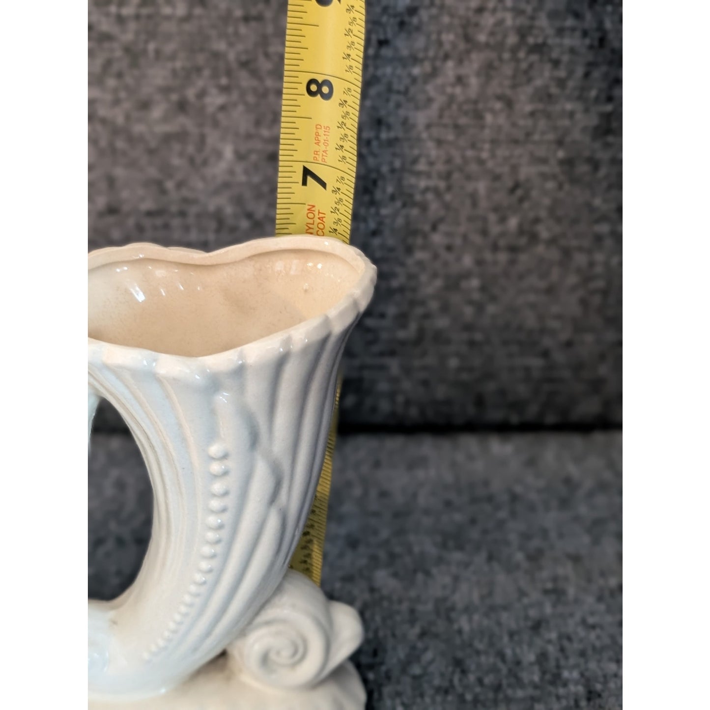 Vintage Cream Three Horn Vase Made in Japan